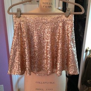 Bethany Mota Pink Sequin Skirt